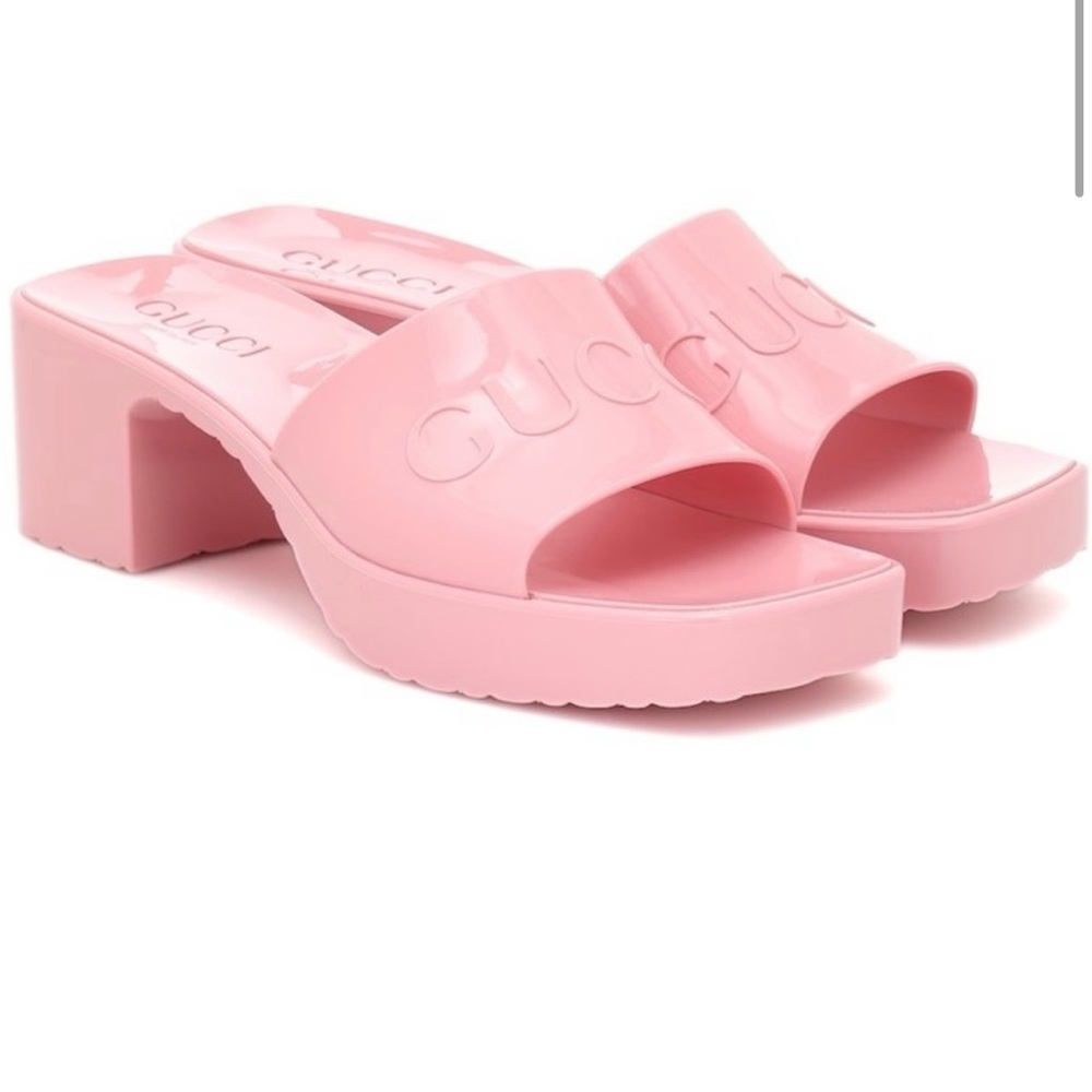 Gucci Pink Women's Slide Sandals
